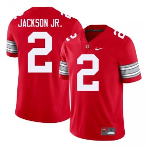 Scarlet #2 Kenyatta Jackson Jr. Men Stitched 2026 Jersey | OSU Buckeyes Officially Licensed NCAA Football Edition 76271649