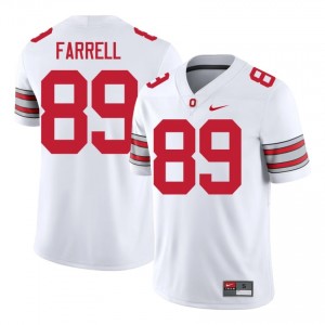 Luke Farrell #89 White Men Stitch Jersey | Pro-Grade OSU Buckeyes 2026 University Football Gear 20309049