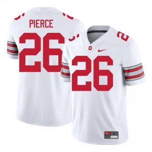 Payton Pierce #26 White Men Embroidery Jersey | Genuine OSU Buckeyes 2026 College Football Gear 44265547