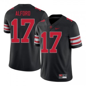 OSU Buckeyes Tarvos Alford #17 Black Men College 2026 Jersey | Gameday Embroidery Football Uniform 46899870