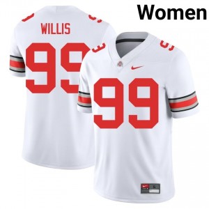 Buckeyes Bill Willis #99 White Women Player Jersey | Limited Stitch Football Uniform 96309490