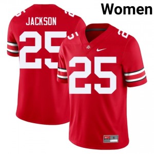 Bo Jackson #25 Scarlet Women Stitched Jersey | Iconic OSU University Football Gear 57133106
