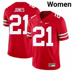 Brenten Jones #21 Scarlet Women Embroidery Jersey | Exclusive OSU College Football Gear 60704045