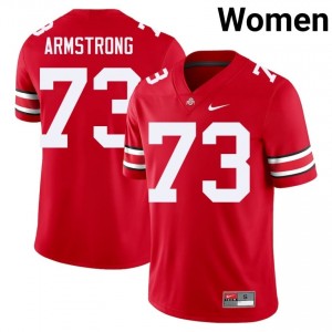 Devontae Armstrong #73 Scarlet Women Stitch Jersey | Genuine OSU Player Football Gear 76064230