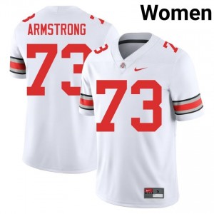 Buckeyes Devontae Armstrong #73 White Women High School Jersey | Elite Embroidery Football Uniform 61097594