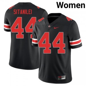 Epi Sitanilei #44 Black Women Stitch Jersey | Essential Ohio State Player Football Gear 73749320