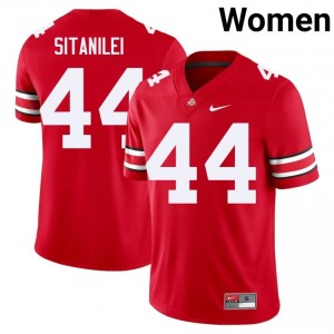 Epi Sitanilei #44 Scarlet Women Stitched Jersey | Moisture Wicking OSU University Football Gear 32770306