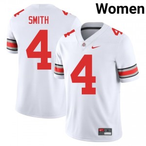Buckeyes Jeremiah Smith #4 White Women Player Jersey | Fresh Stitch Football Uniform 70274916