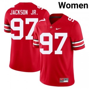Kenyatta Jackson Jr. #97 Scarlet Women Embroidery Jersey | Iconic OSU High School Football Gear 21724209