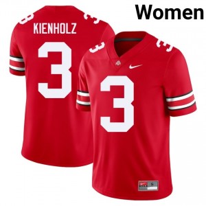 Lincoln Kienholz #3 Scarlet Women Embroidery Jersey | Durable OSU High School Football Gear 91725203