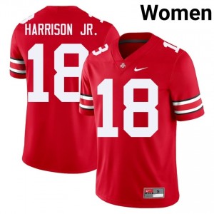 Marvin Harrison Jr. #18 Scarlet Women Stitch Jersey | Gameday OSU Player Football Gear 54190744