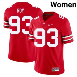 Maxwell Roy #93 Scarlet Women Embroidery Jersey | Fresh OSU High School Football Gear 73800921