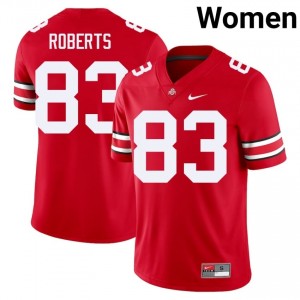 Nate Roberts #83 Scarlet Women Stitched Jersey | Licensed OSU NCAA Football Gear 21339993