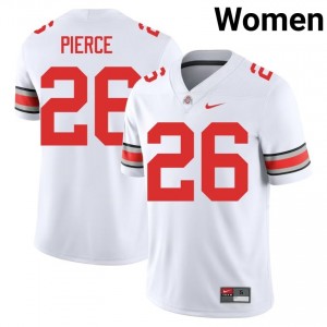 Buckeyes Payton Pierce #26 White Women College Jersey | Pro-Grade Embroidery Football Uniform 14711635