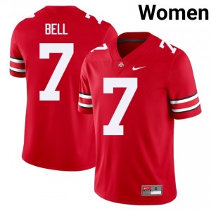 Phillip Bell #7 Scarlet Women Embroidery Jersey | Licensed OSU High School Football Gear 21109598