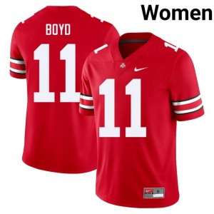 Brock Boyd #11 Scarlet Women Stitched Jersey | Essential OSU NCAA Football Gear 35000278