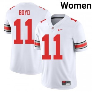Buckeyes Brock Boyd #11 White Women Player Jersey | Stitch Football Uniform 65773332