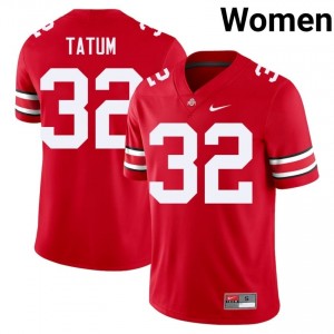 Jack Tatum #32 Scarlet Women Embroidery Jersey | Essential OSU High School Football Gear 26482517