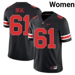 Landon Beal #61 Black Women Embroidery Jersey | Genuine Ohio State High School Football Gear 17742310
