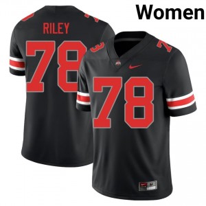 Max Riley #78 Black Women Stitched Jersey | Pro Cut Ohio State NCAA Football Gear 26533548