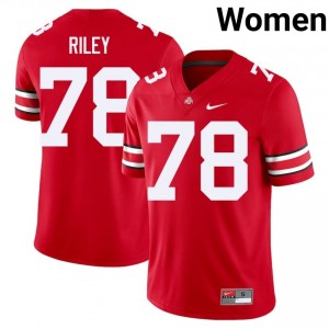 Max Riley #78 Scarlet Women Embroidery Jersey | Limited OSU High School Football Gear 54956196