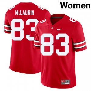 Terry McLaurin #83 Scarlet Women Stitch Jersey | Classic OSU Player Football Gear 97626658