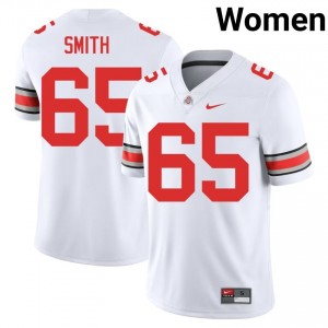 Buckeyes Tucker Smith #65 White Women NCAA Jersey | Gameday Stitched Football Uniform 25420510