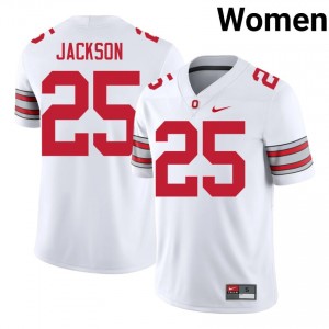 Bo Jackson #25 White Women Stitch Jersey | Iconic Ohio State 2026 University Football Gear 99145311