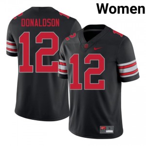 OSU CJ Donaldson #12 Black Women University 2026 Jersey | Iconic Stitch Football Uniform 74218014