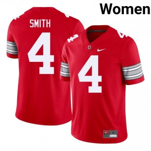 Scarlet #4 Jeremiah Smith Women Stitched 2026 Jersey | OSU Pro Cut NCAA Football Edition 26910463