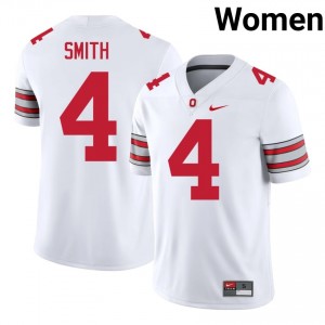 Jeremiah Smith #4 White Women Embroidery Jersey | Classic Buckeyes 2026 Player Football Gear 15609812
