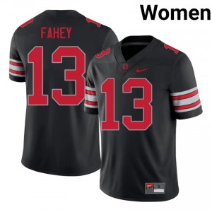 Ohio State Luke Fahey #13 Black Women College 2026 Jersey | Elite Thread Embroidery Football Uniform 62341594