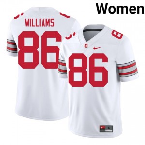 Mason Williams #86 White Women Stitched Jersey | Classic Ohio State 2026 High School Football Gear 37791517