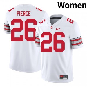 Payton Pierce #26 White Women Stitched Jersey | Gameday Buckeyes 2026 High School Football Gear 11231360
