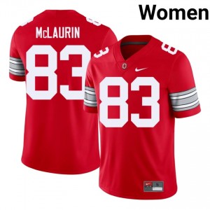 Scarlet #83 Terry McLaurin Women Stitch 2026 Jersey | OSU Buckeyes Officially Licensed University Football Edition 36336318