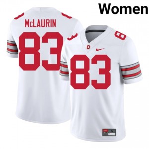 Terry McLaurin #83 White Women Embroidery Jersey | Pro-Grade Ohio State Buckeyes 2026 College Football Gear 75509224