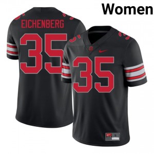 OSU Buckeyes Tommy Eichenberg #35 Black Women High School 2026 Jersey | Classic Stitched Football Uniform 26150074