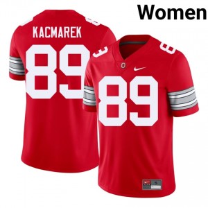 Scarlet #89 Will Kacmarek Women Embroidery 2026 Jersey | OSU Buckeyes Classic College Football Edition 77370372