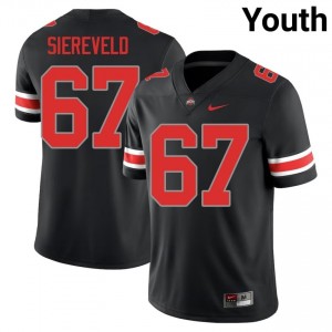 Buckeyes Austin Siereveld #67 Black Youth College Jersey | Moisture Wicking Embroidery Football Uniform 95075345