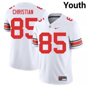 White #85 Bennett Christian Youth Stitched Jersey | Ohio State Premium NCAA Football Edition 26371941