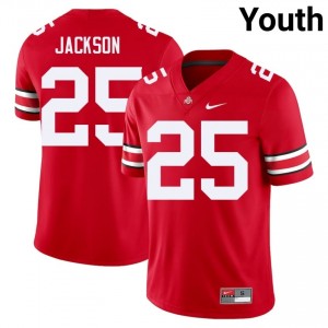 OSU Buckeyes Bo Jackson #25 Scarlet Youth High School Jersey | Officially Licensed Embroidery Football Uniform 93110222