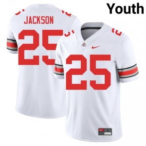 White #25 Bo Jackson Youth Stitched Jersey | Ohio State Pro-Grade University Football Edition 49546449