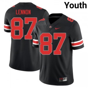 Buckeyes Brody Lennon #87 Black Youth NCAA Jersey | Fresh Stitched Football Uniform 27235383