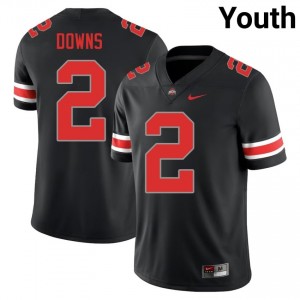 Buckeyes Caleb Downs #2 Black Youth University Jersey | Authentic Stitched Football Uniform 85859145
