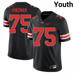 Buckeyes Carson Hinzman #75 Black Youth University Jersey | Classic Stitched Football Uniform 69029973