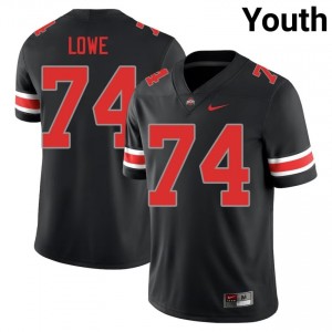 Buckeyes Carter Lowe #74 Black Youth College Jersey | Exclusive Embroidery Football Uniform 93401216