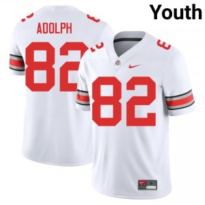 White #82 David Adolph Youth Stitched Jersey | Ohio State Licensed University Football Edition 86122058