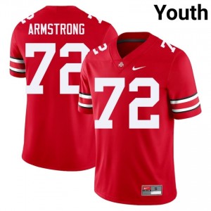 OSU Buckeyes Deontae Armstrong #72 Scarlet Youth University Jersey | Moisture Wicking Stitched Football Uniform 17685908