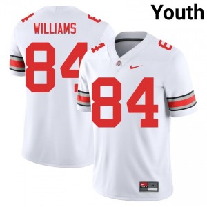White #84 Dorian Williams Youth Embroidery Jersey | Ohio State Limited College Football Edition 81945085