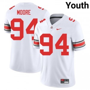 White #94 Jason Moore Youth Stitched Jersey | Ohio State Gameday NCAA Football Edition 12166773
